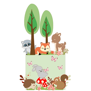 Arquivo Topo de Bolo Bosque Encantado - EM CAMADAS