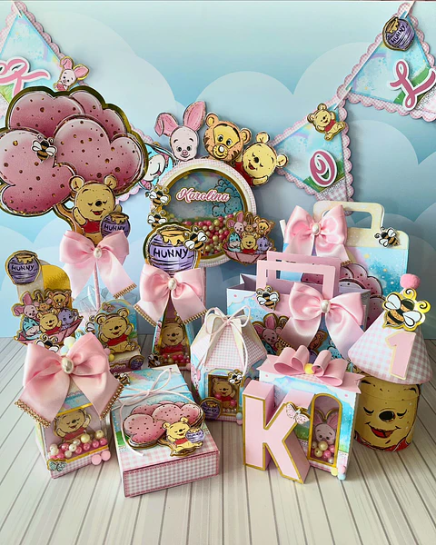 Arquivo de Corte Ursinho Pooh Menina - LINA