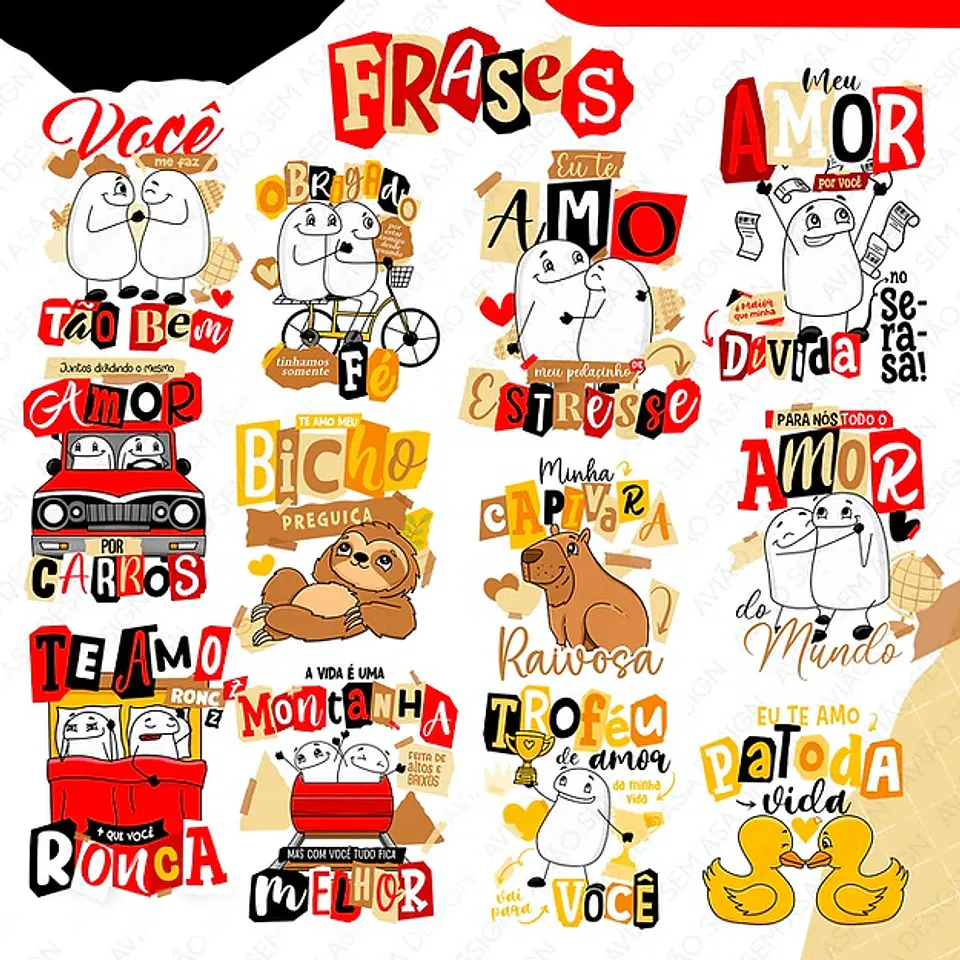 Arquivo Canecas + Kit Digital Dia dos Namorados Flork Humor e Paixão - AVIÃO SEM ASAS 4