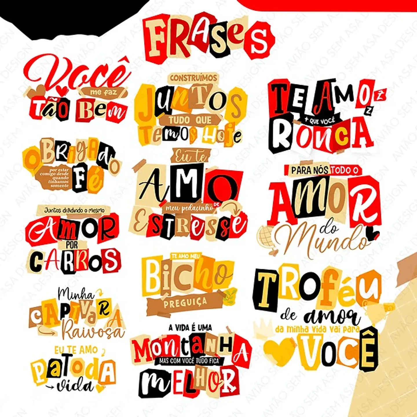 Arquivo Canecas + Kit Digital Dia dos Namorados Flork Humor e Paixão - AVIÃO SEM ASAS 5