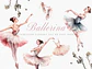 Kit Digital Bailarina Aquarela - Thumbnail 1