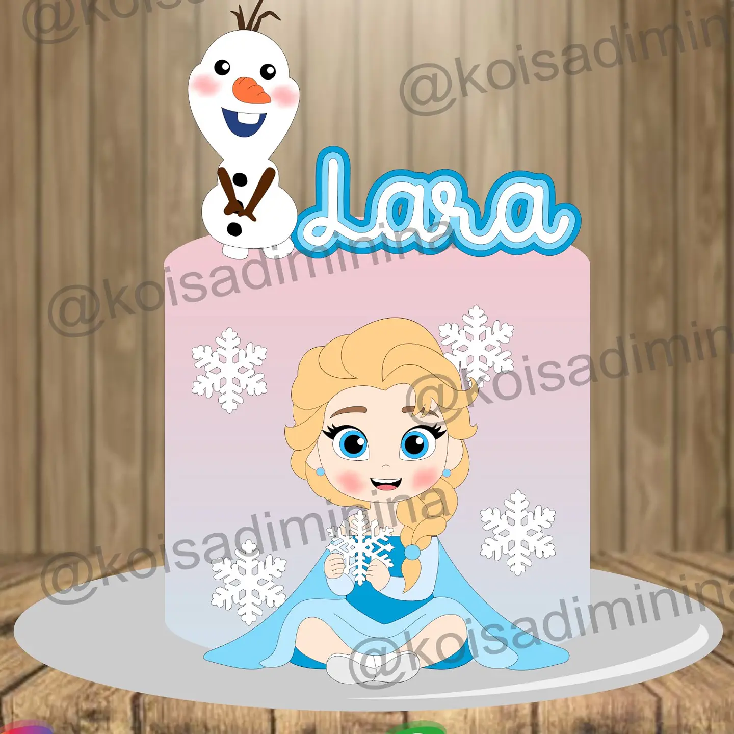 Arquivo Topo de Bolo Frozen Baby - EM CAMADAS 1