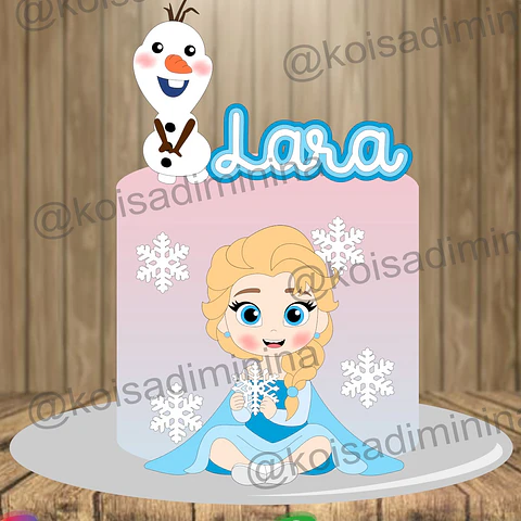 Arquivo Topo de Bolo Frozen Baby - EM CAMADAS