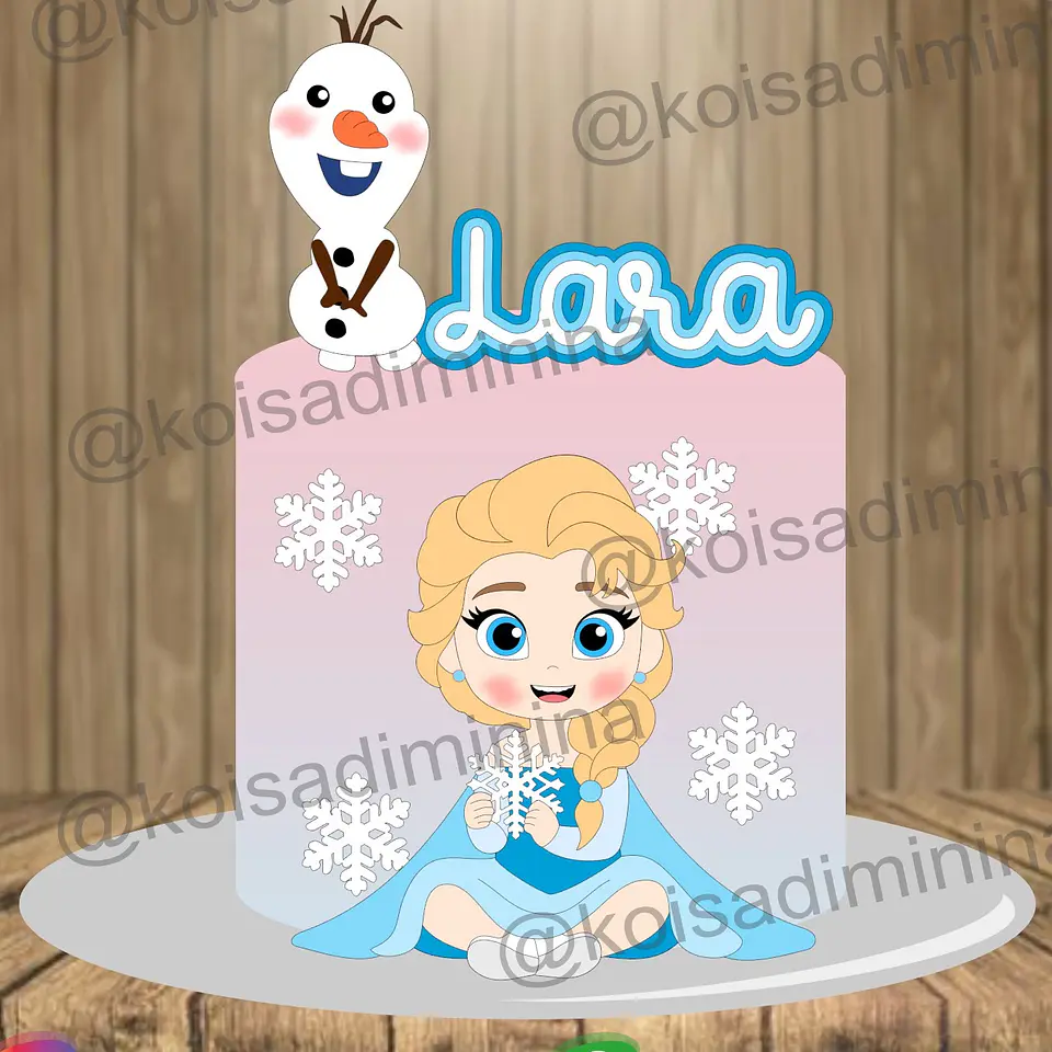 Arquivo Topo de Bolo Frozen Baby - EM CAMADAS 1