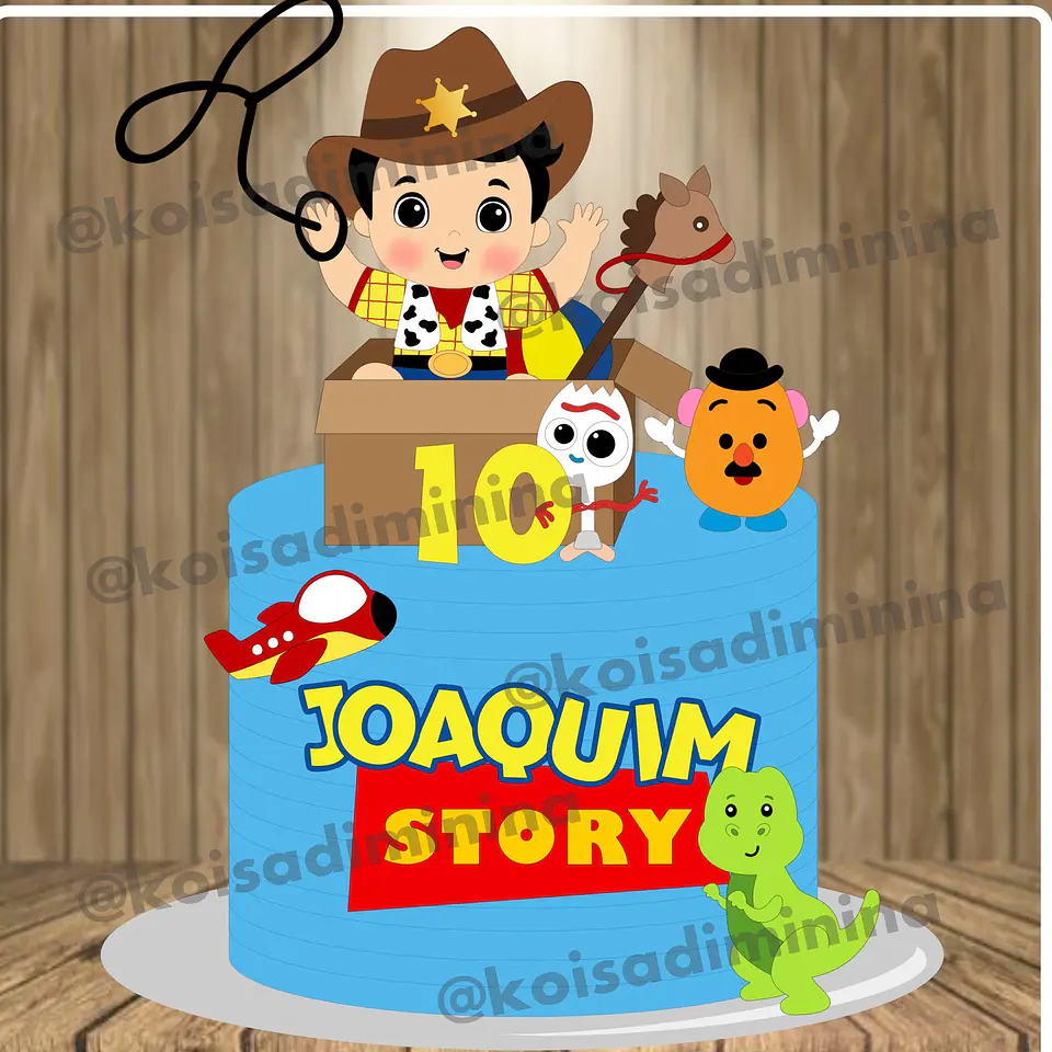 Arquivo Topo de Bolo Toy Story Baby - EM CAMADAS 1