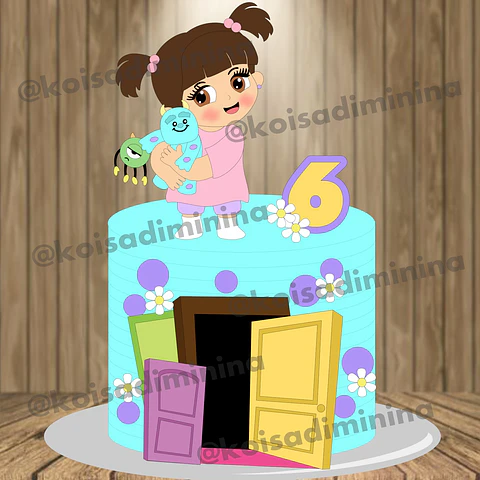 Arquivo Topo de Bolo Monstros SA Baby - EM CAMADAS