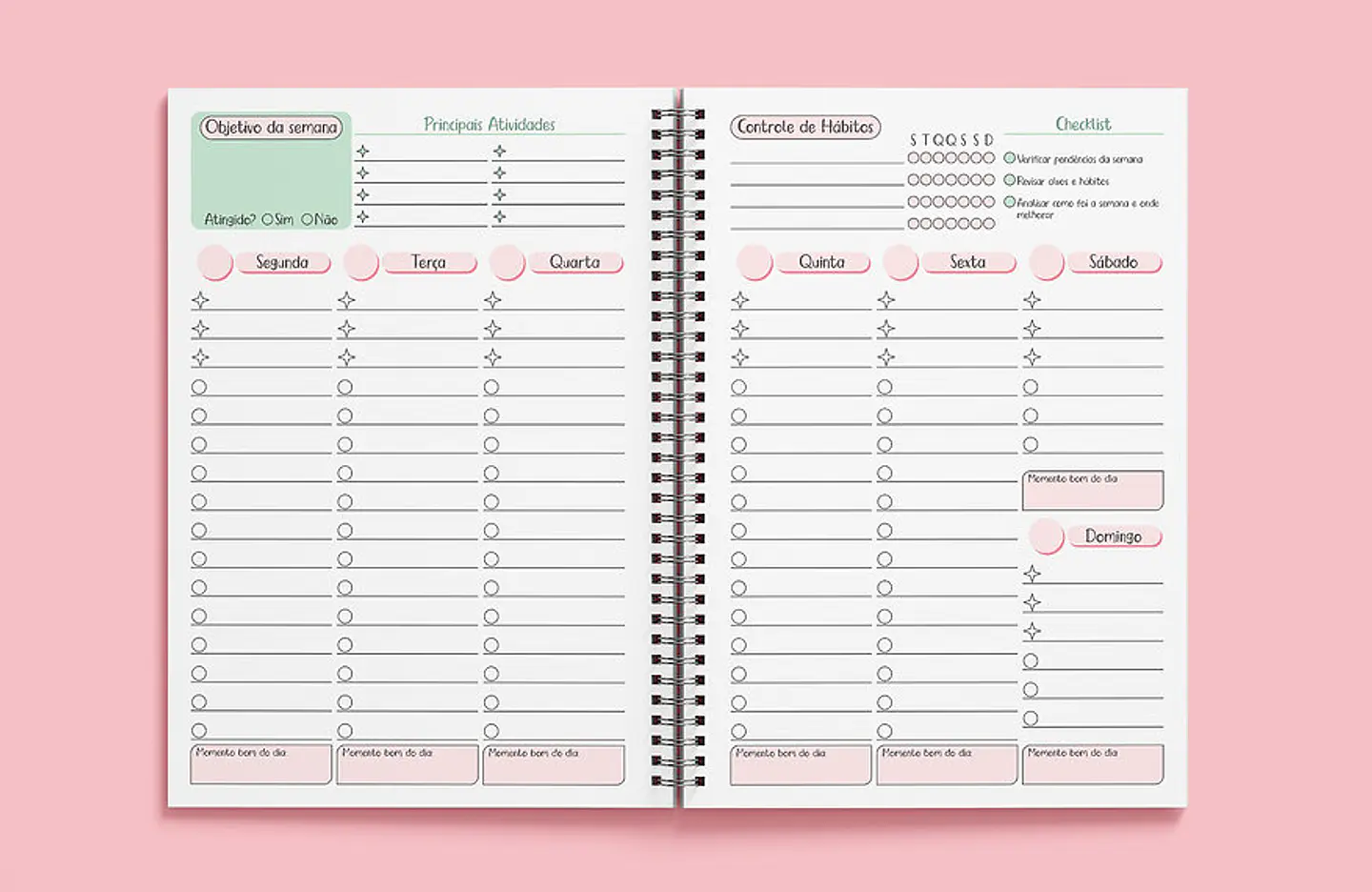 Arquivo Encadernação  Planner Permanete - THA MONI 2
