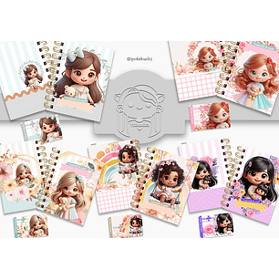 Arquivo Encadernação Capas Cderneta de Saúde e Cartão SUS Menininhas