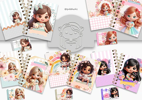 Arquivo Encadernação Capas Cderneta de Saúde e Cartão SUS Menininhas