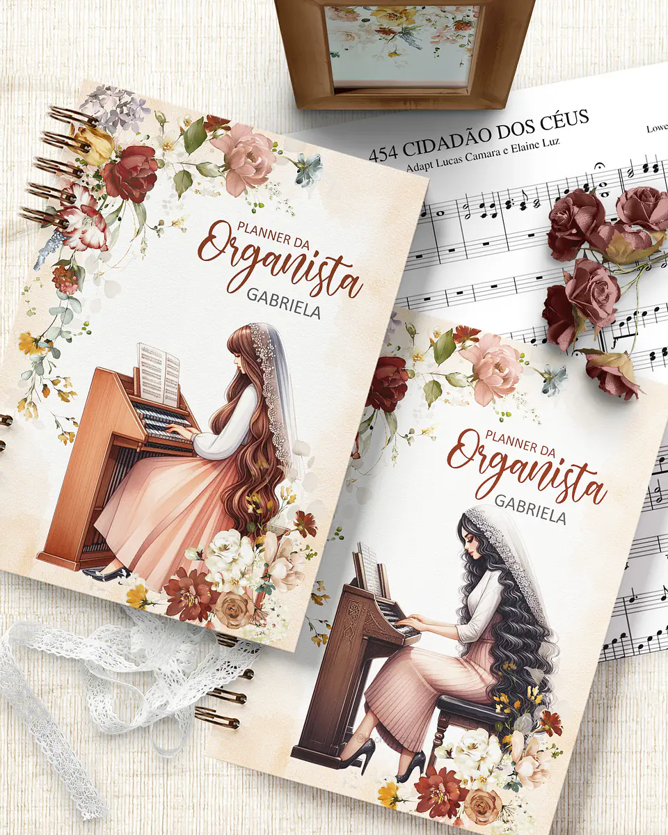 Arquivo Encadernação Planner da Organista Oficializada CCB - BICHO PAPEL 8