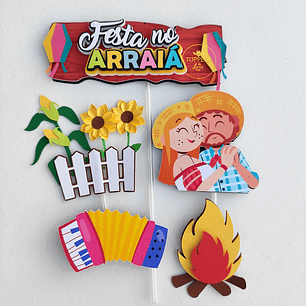 Arquivo Topo de Bolo Festa Junina