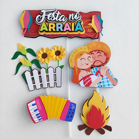 Arquivo Topo de Bolo Festa Junina