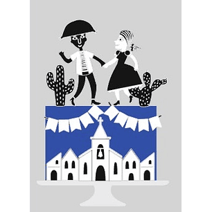 Arquivo Topo de Bolo Festa Junina Arraiá do Sertão - EM CAMADAS