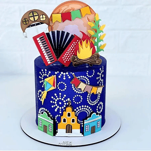 Arquivo Topos de Bolo Festa Junina Sanfona - EM CAMADAS