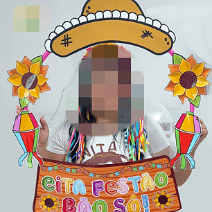 Arquivo Moldura Bambolê Festa Junina - EM PDF