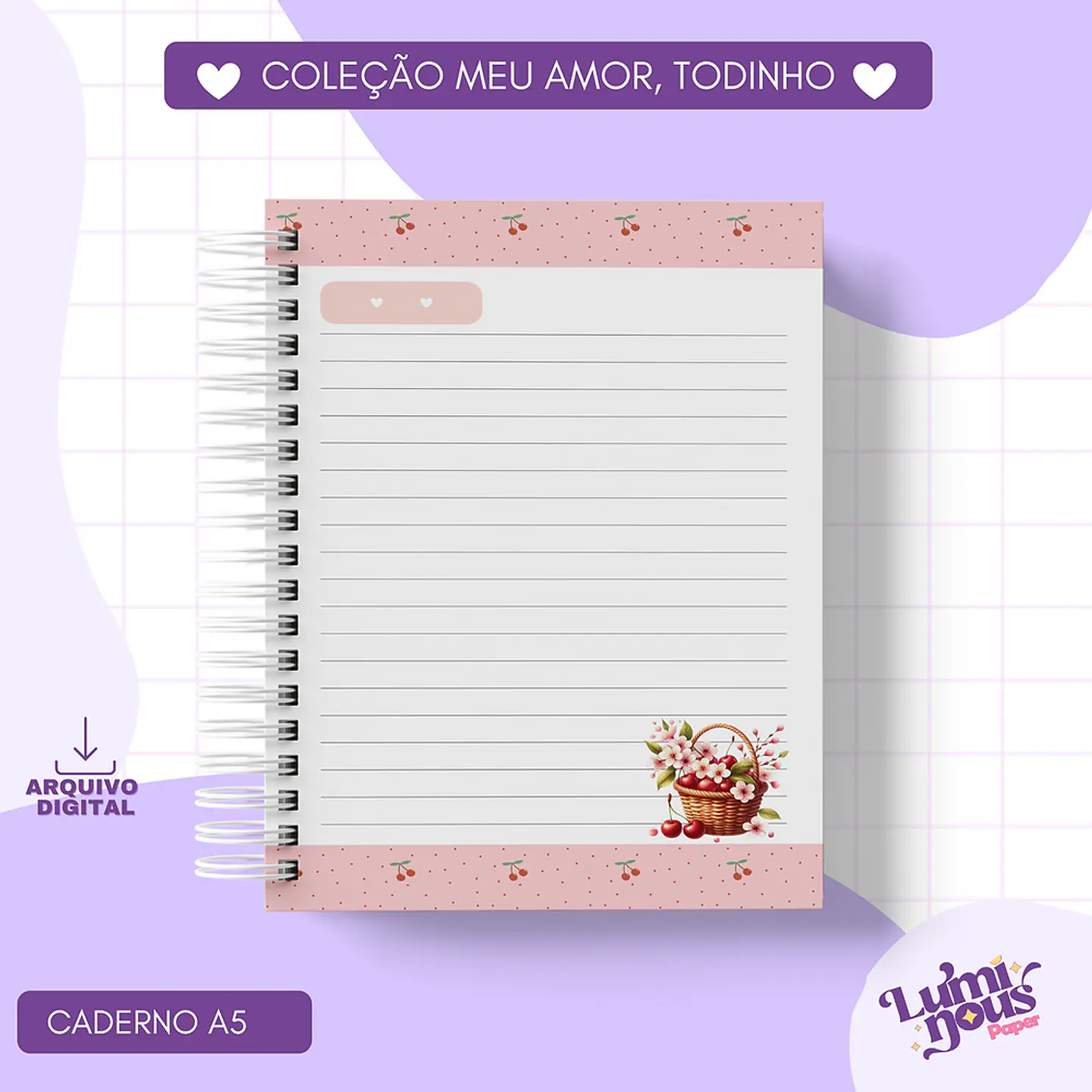 Arquivo Encadernação Menininhas Coleçao My Sweet Cherry - LUMINOUS 4