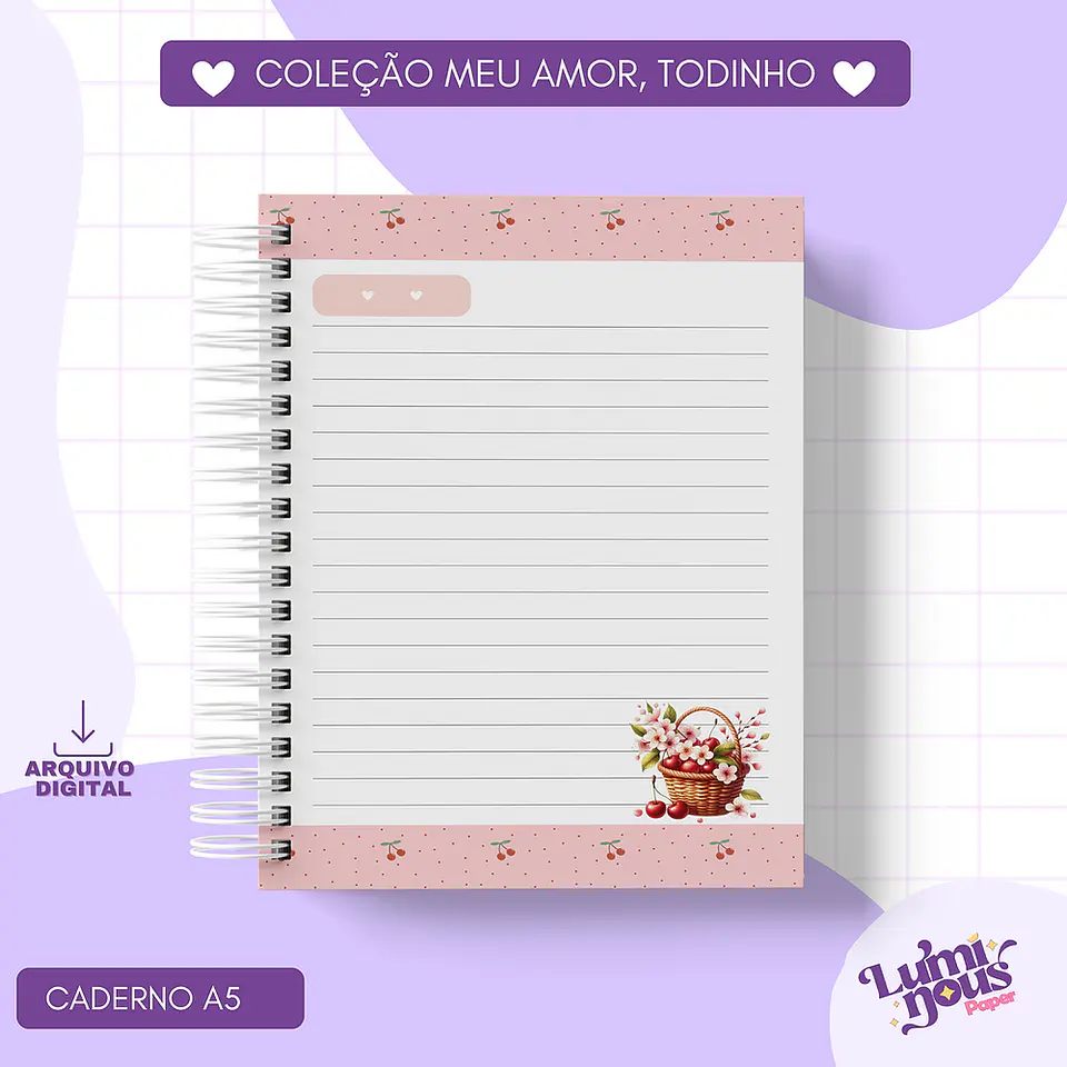 Arquivo Encadernação Menininhas Coleçao My Sweet Cherry - LUMINOUS 4