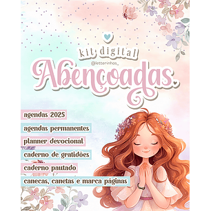 Arquivo Kit Digital Abençoadas - LETTERINHAS