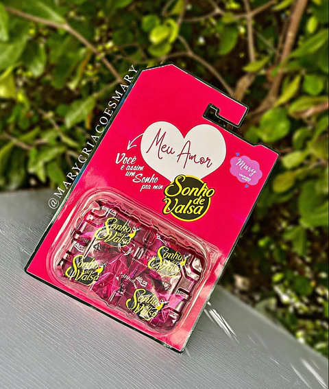 Arquivo Dia dos Namorados Embalagem para Bombons Sonho de Valsa - SOMENTE PDF - MARY CRIAÇÕES