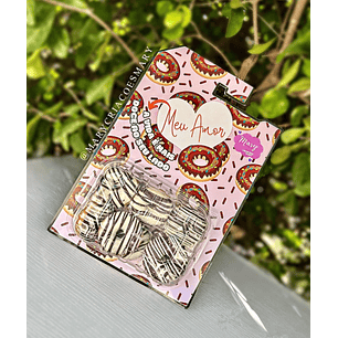 Arquivo Dia dos Namorados Embalagem para Mini Donuts - SOMENTE PDF - MARY CRIAÇÕES