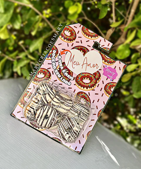 Arquivo Dia dos Namorados Embalagem para Mini Donuts - SOMENTE PDF - MARY CRIAÇÕES