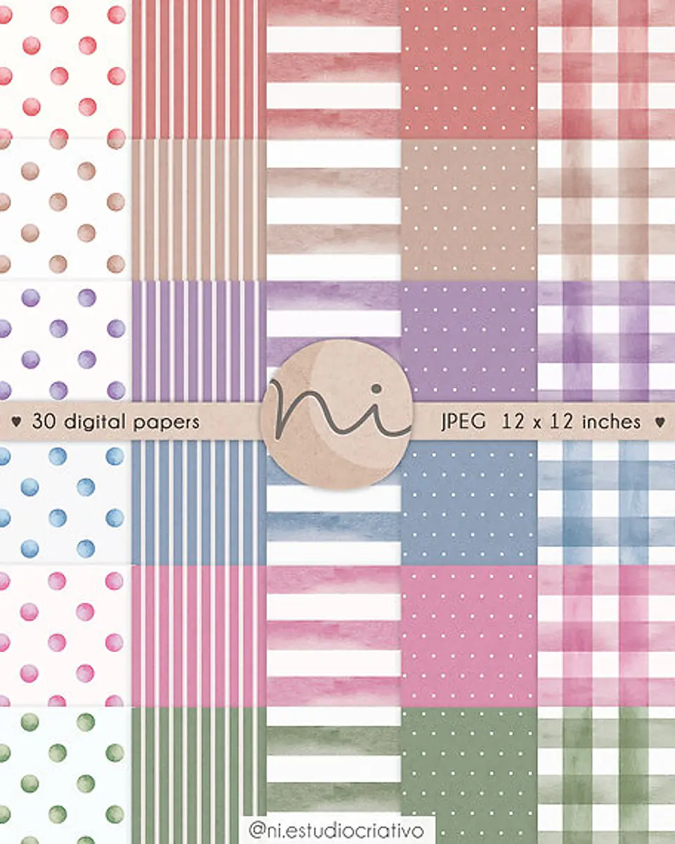 Kit Digital Flores e Folhas - NI ESTUDIO 3
