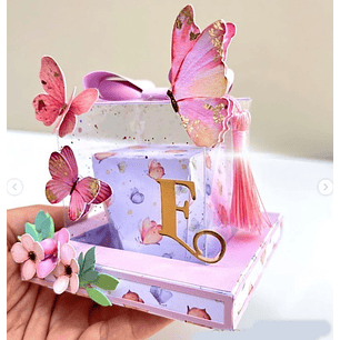 Arquivo de Corte Cubo Duplo Acetato - Somente Molde - SUBLIME PAPELARIA