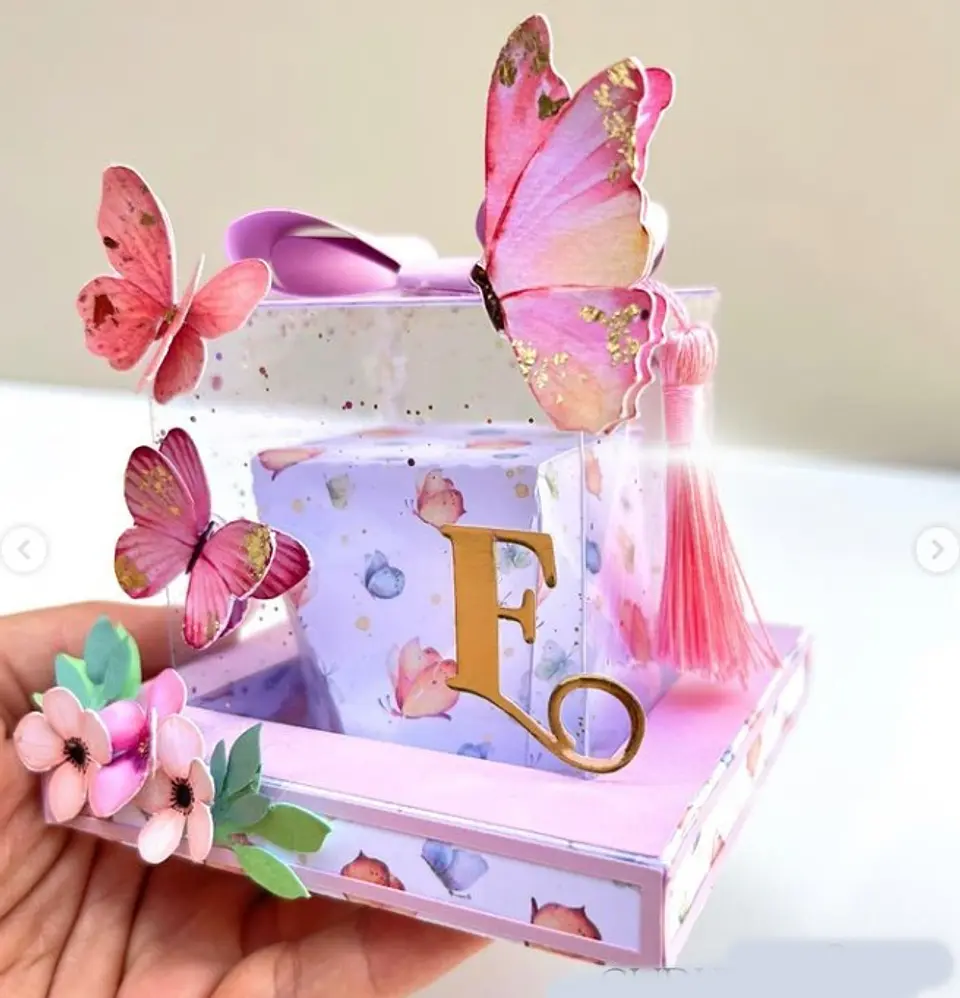 Arquivo de Corte Cubo Duplo Acetato - Somente Molde - SUBLIME PAPELARIA 1