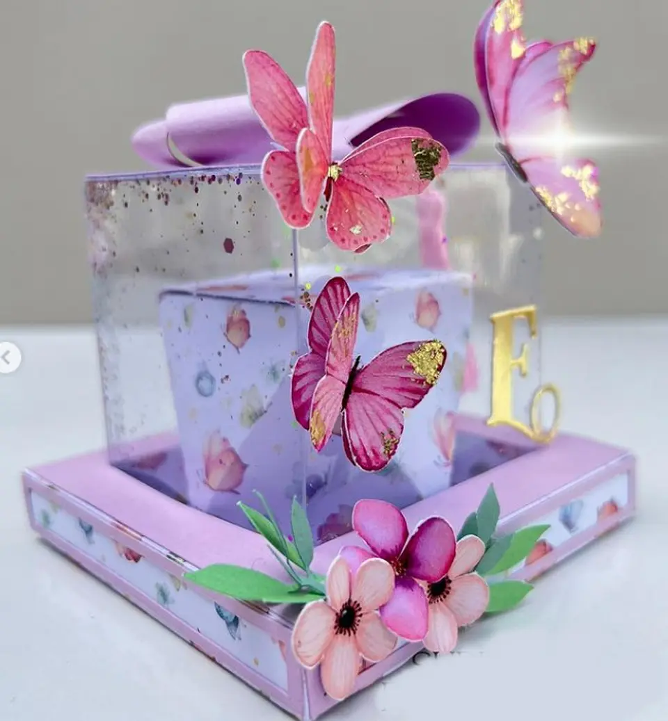 Arquivo de Corte Cubo Duplo Acetato - Somente Molde - SUBLIME PAPELARIA 3