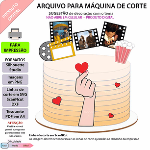  Arquivo Topo de Bolo Dorameira - EM CAMADAS