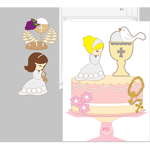 Arquivo topo de bolo batizado