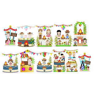 Arquivo de Corte Combo Topos Festa Junina