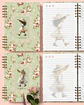 Arquivo Kit 6 Capas e 6 Miolos Decorados Coleção Doce Menina - BICHO PAPEL - Thumbnail 4