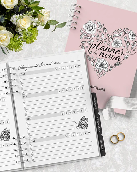 Arquivo Planner da Noiva A5 - BICHO PAPEL