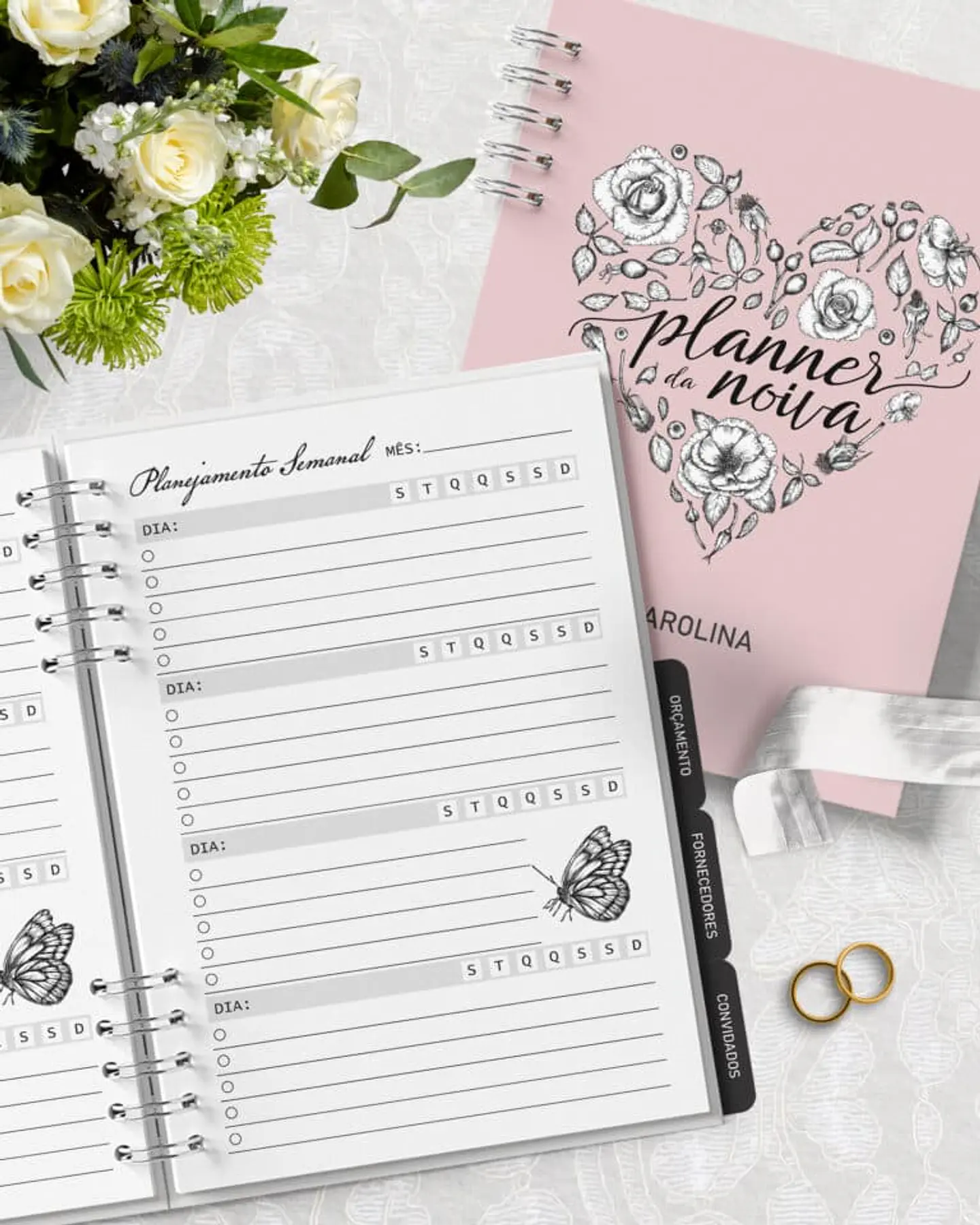 Arquivo Planner da Noiva A5 - BICHO PAPEL 1