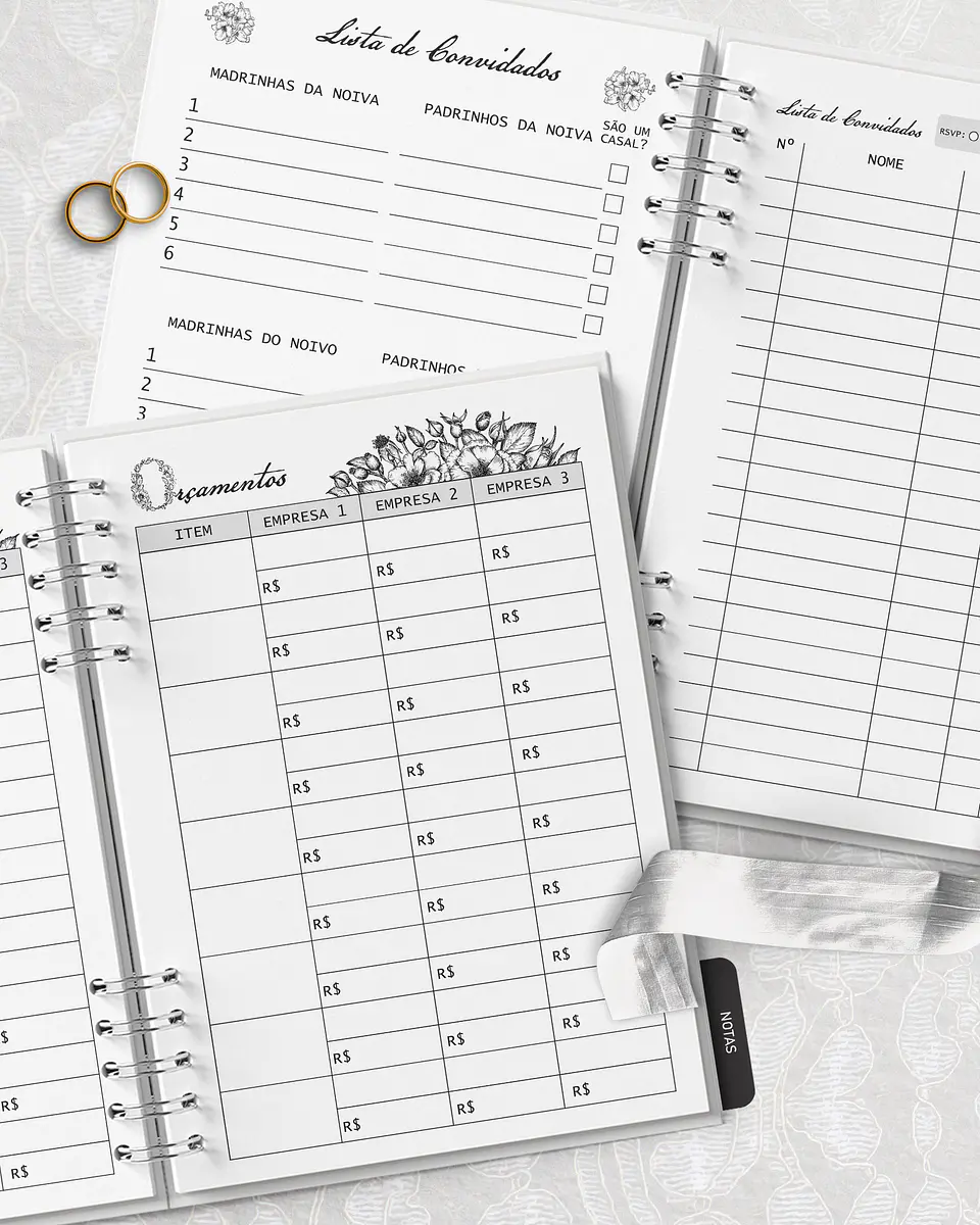 Arquivo Planner da Noiva A5 - BICHO PAPEL 7