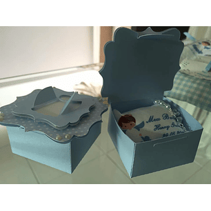 Arquivo de Corte Caixa Quadrada Anjo Batizado