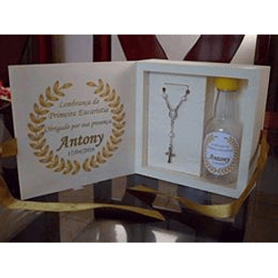Arquivo de Corte Caixa de lembrança - Terço e Água benta Batizado