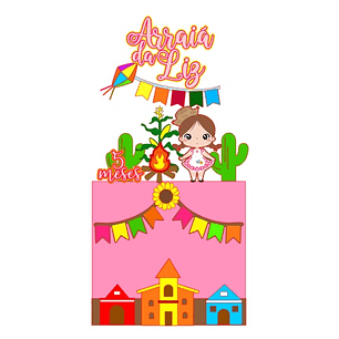 Arquivo de Corte Topo Festa Junina Menina