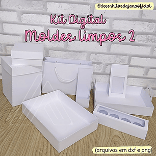 Arquivo de Corte Moldes Limpos 2 - Desenhitos da Jana