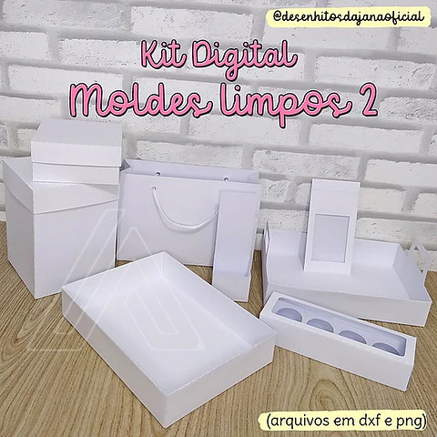 Arquivo de Corte Moldes Limpos 2 - Desenhitos da Jana