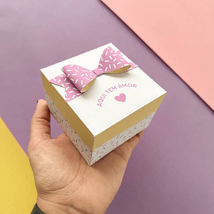 Arquivo de Corte Caixinha Presente com Laço