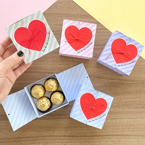 Arquivo Dia doa Namorados Caixa 4 doces - TUDO PARA PAPELARIA