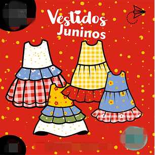 Kit Digital Vestidos Juninos - BONECA DIGITAL
