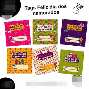 Kit digital Dia dos Namorados Tags