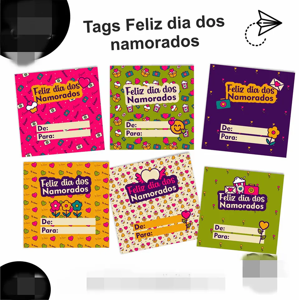 Kit digital Dia dos Namorados Tags 1