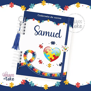 Arquivo Encadernação Caderneta de Vacina Autismo