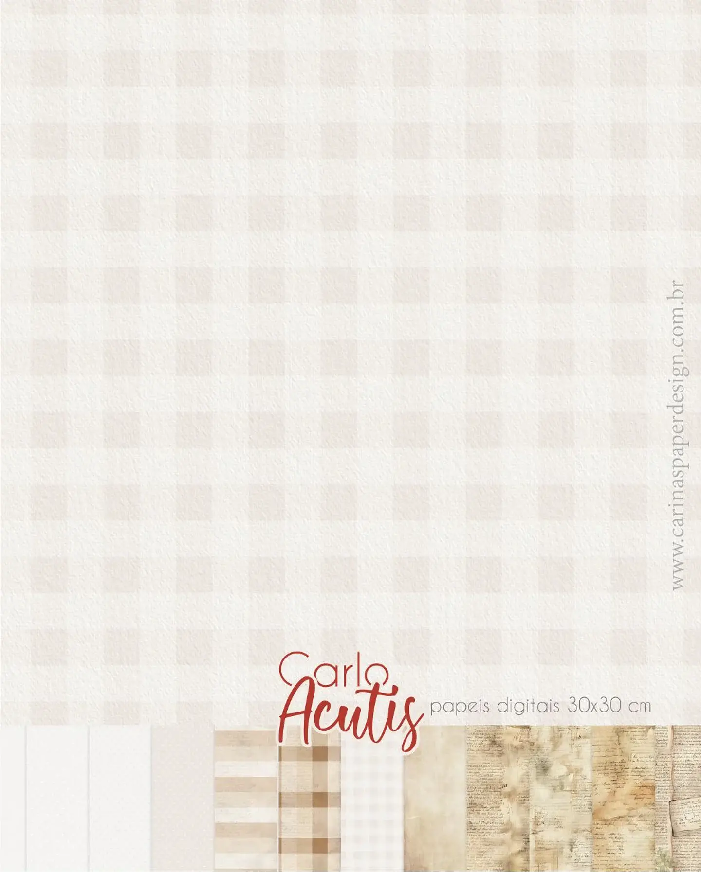 Kit Digital Ilustrações Beato Carlo Acutis (Santinhos)  - Carinas Paper 2