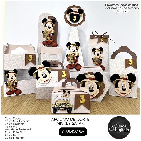 Arquivo de Corte Mickey Safari