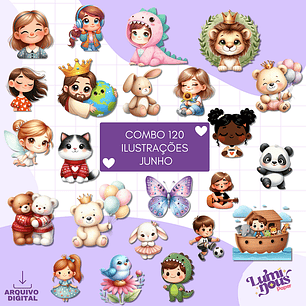 Arquivo Kit Digital Ilustrações Diversas - LUMINOUS